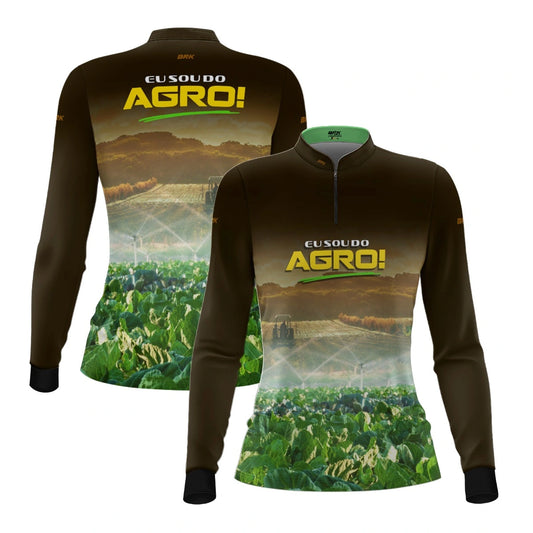 Camisa UV50 Agro Feminina Brk Irrigação e Aspersão