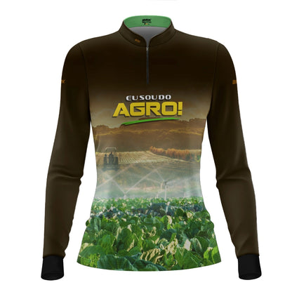 Camisa UV50 Agro Feminina Brk Irrigação e Aspersão