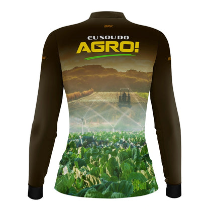Camisa UV50 Agro Feminina Brk Irrigação e Aspersão