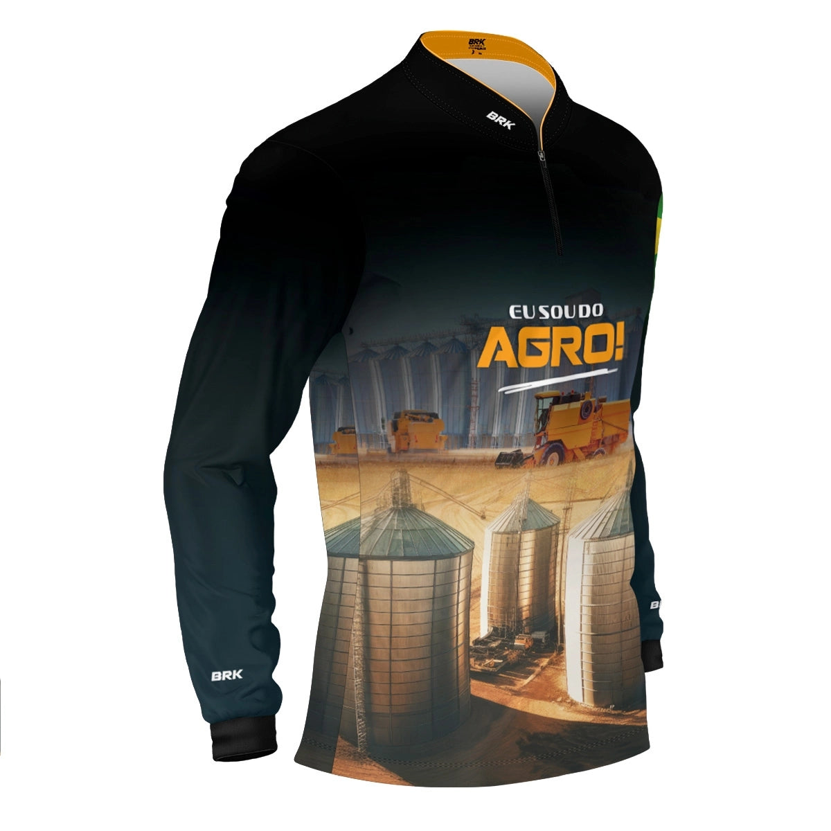 Camisa UV50 Agro Brk Eu Sou do Agro Silo de Grão - Brk Agro