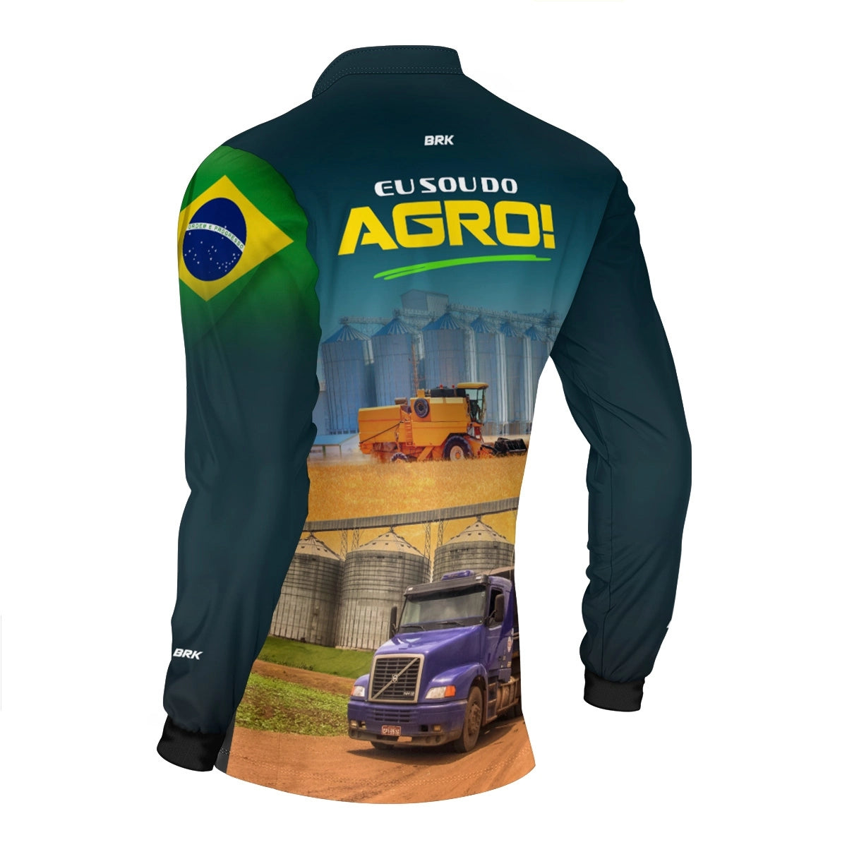 Camisa UV50 Agro Brk Eu Sou do Agro Silo de Grão 2 - Brk Agro