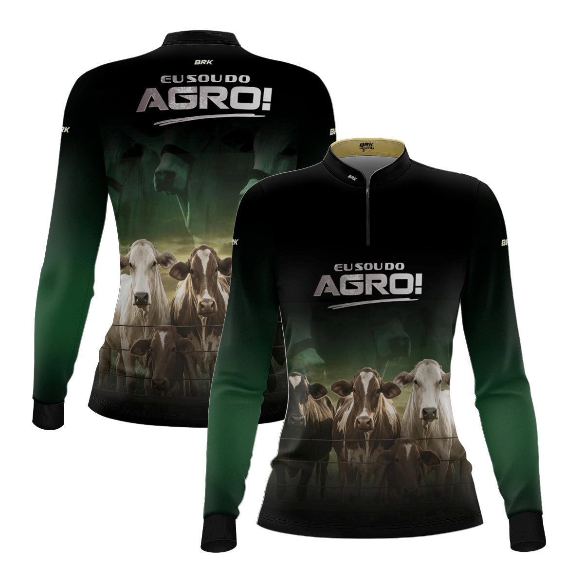 Camisa UV50 Agro Feminina Brk Eu Sou do Agro Gado Cruzado - Brk Agro