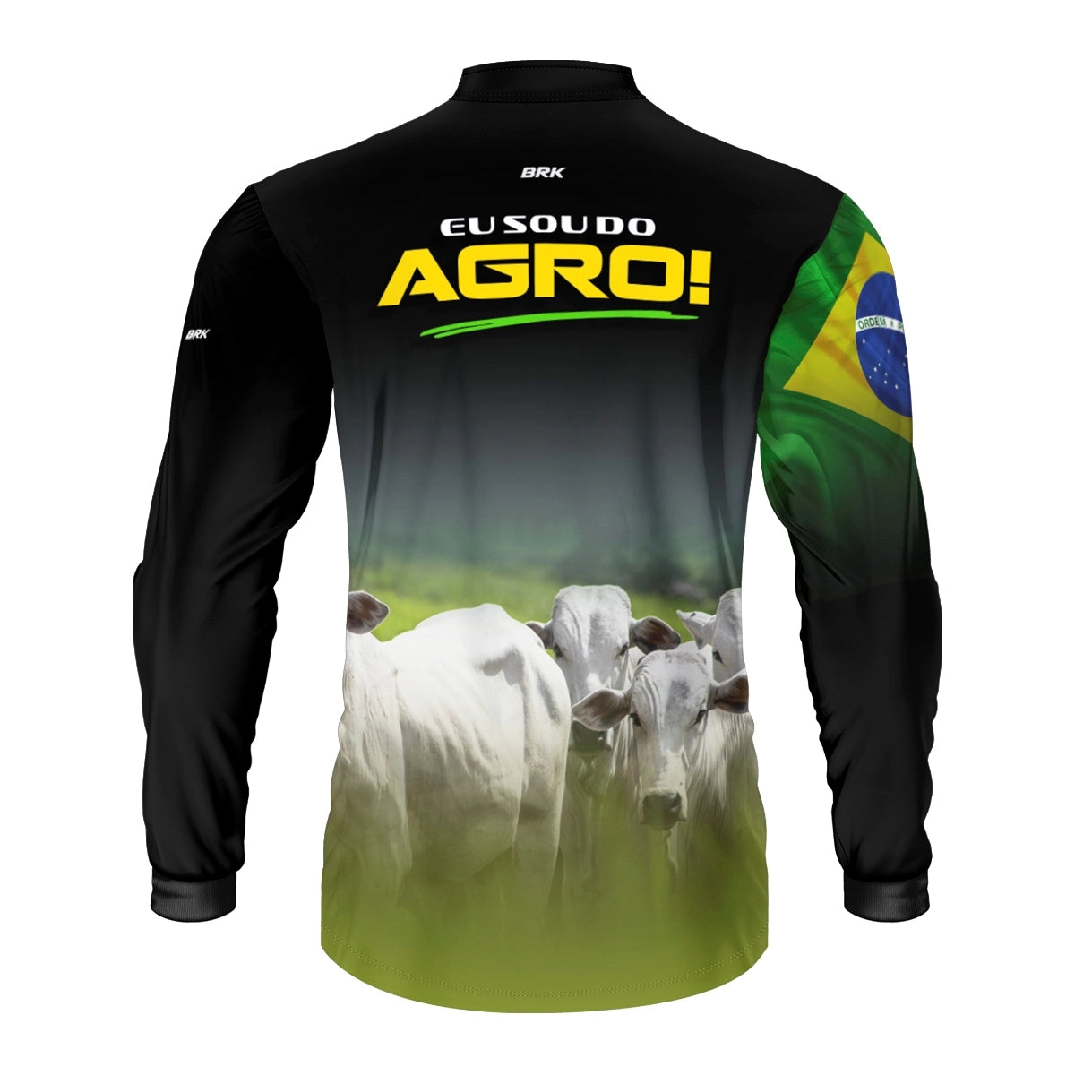 Camisa UV50 Agro Brk Eu Sou do Agro Animais Pecuária Brasil - Brk Agro