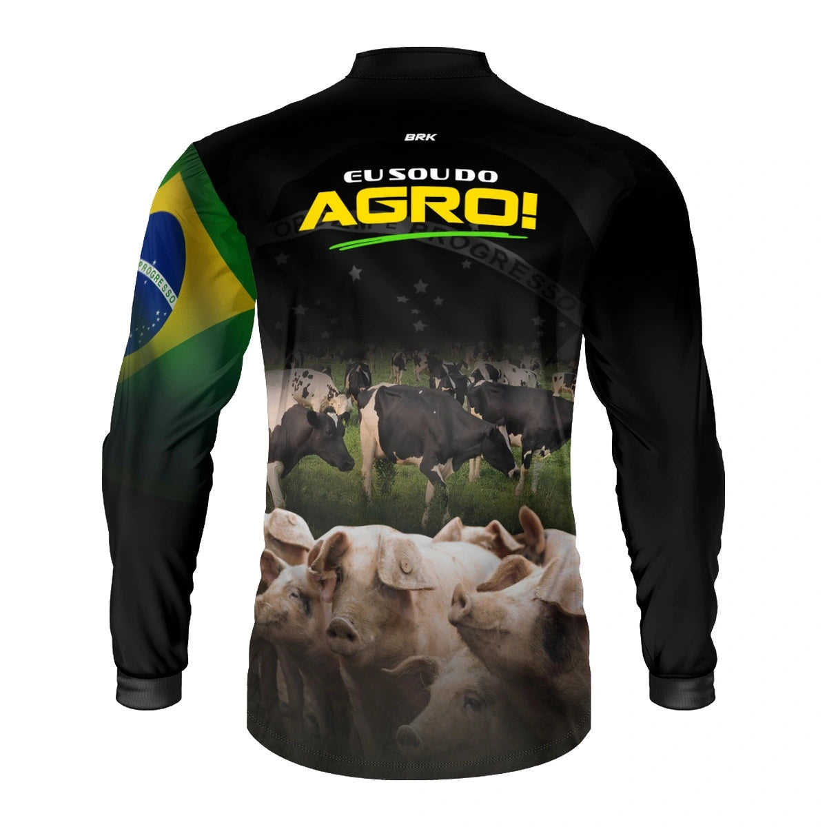 Camisa UV50 Agro Brk Eu Sou do Agro Vacas e Porcos - Brk Agro