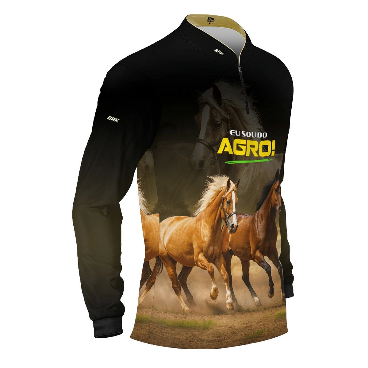 Camisa UV50 Agro Brk Eu Sou do Agro Cavalos - Brk Agro