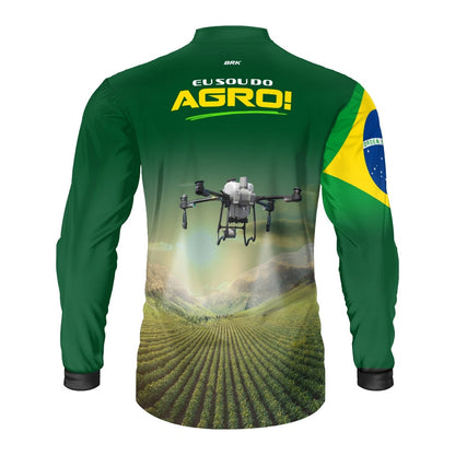 Camisa UV50 Agro Brk Eu Sou do Agro Drone