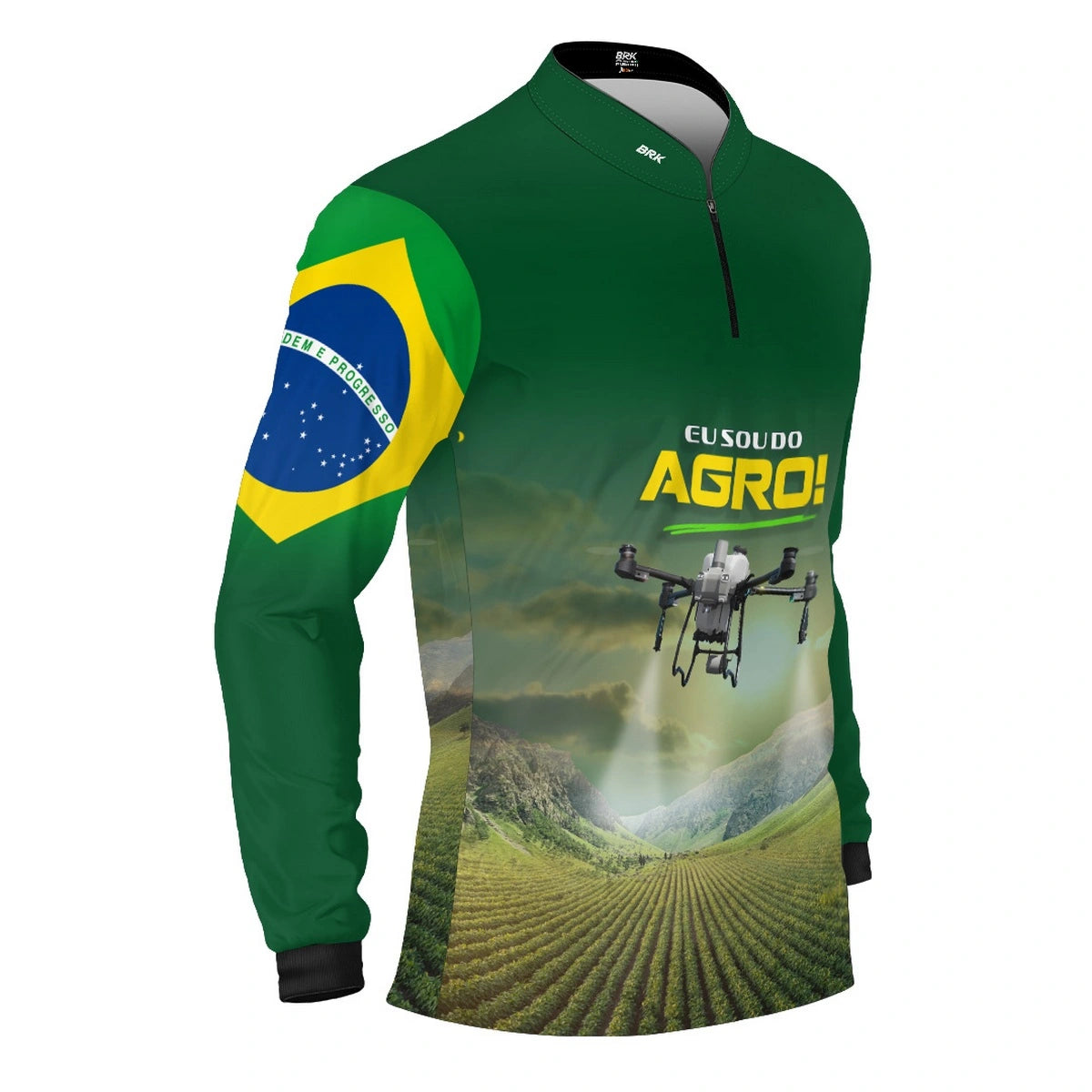 Camisa UV50 Agro Brk Eu Sou do Agro Drone - Brk Agro