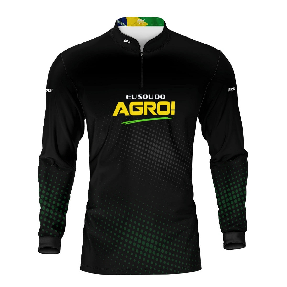 Camisa UV50 Agro Brk Eu Sou do Agro Preta - Brk Agro
