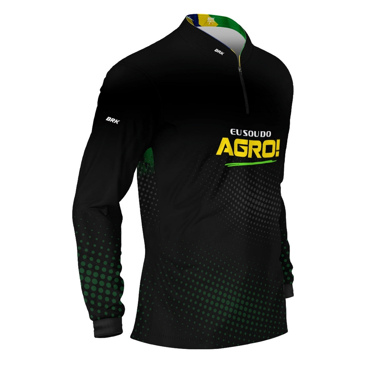 Camisa UV50 Agro Brk Eu Sou do Agro Preta - Brk Agro