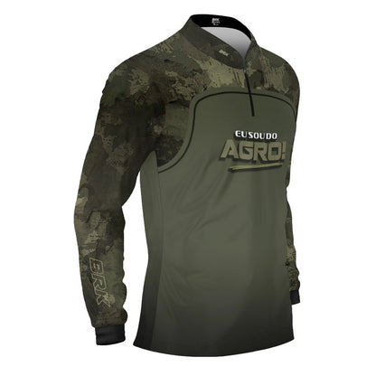 Camisa UV50 Agro Brk Eu Sou do Agro Básica Long Horn