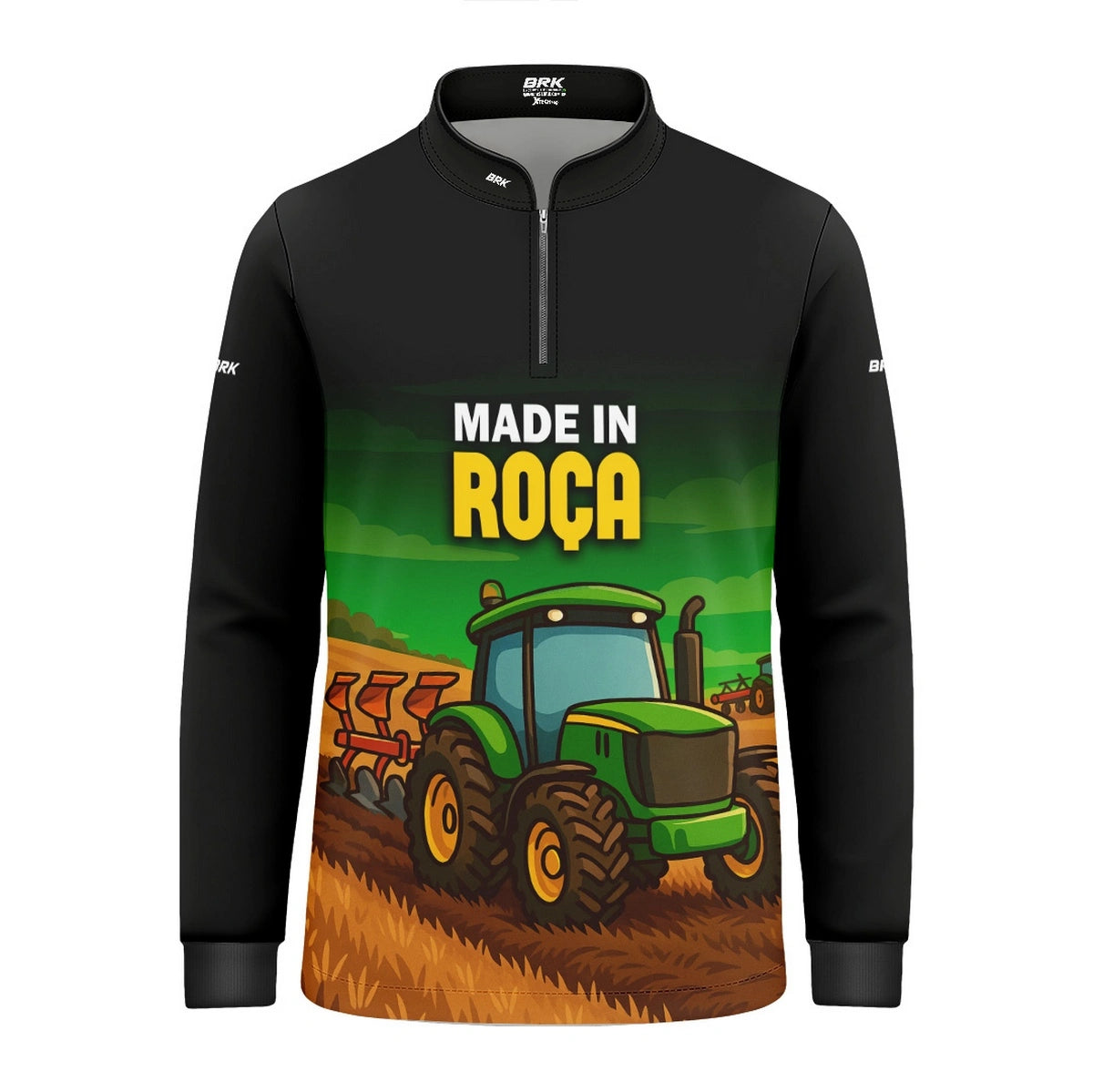 Camisa UV50 Agro Infantil Brk Made in Roça Trator - Brk Agro