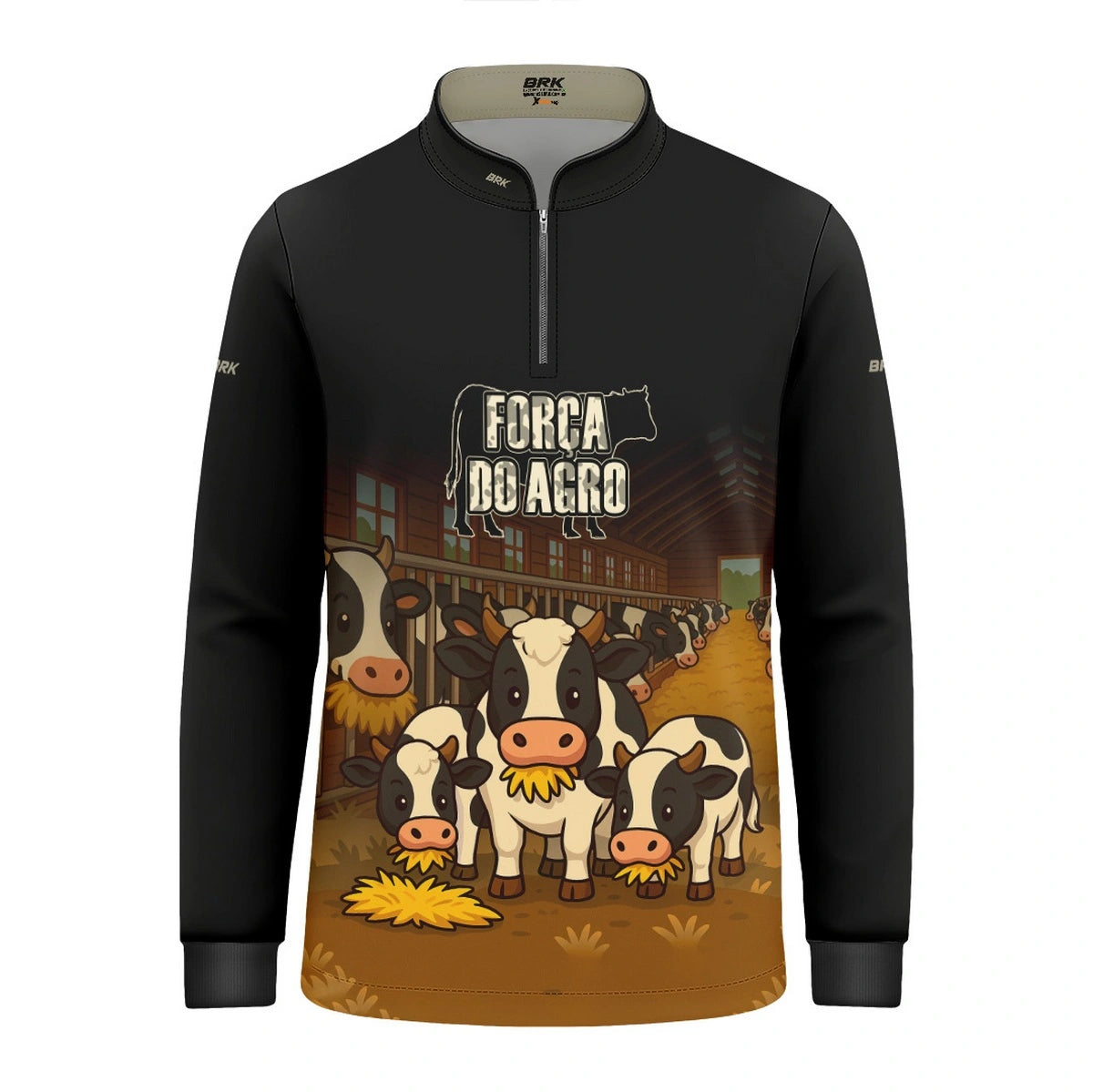 Camisa UV50 Agro Infantil Brk A Força do Agro Vaquinha - Brk Agro