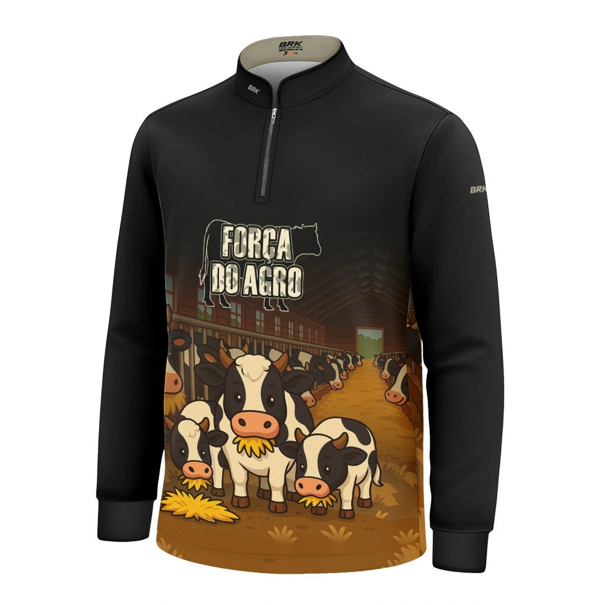 Camisa UV50 Agro Infantil Brk A Força do Agro Vaquinha - Brk Agro