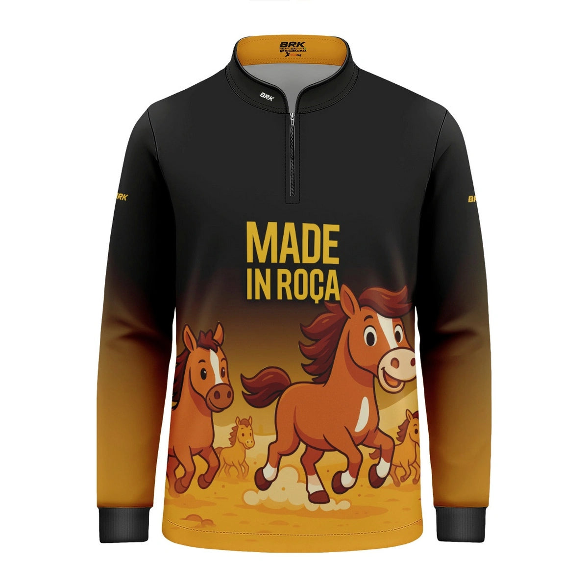 Camisa UV50 Agro Infantil Brk Made in Roça Cavalos - Brk Agro