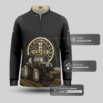 Camisa UV50 Agro Infantil Brk São Bento - Brk Agro