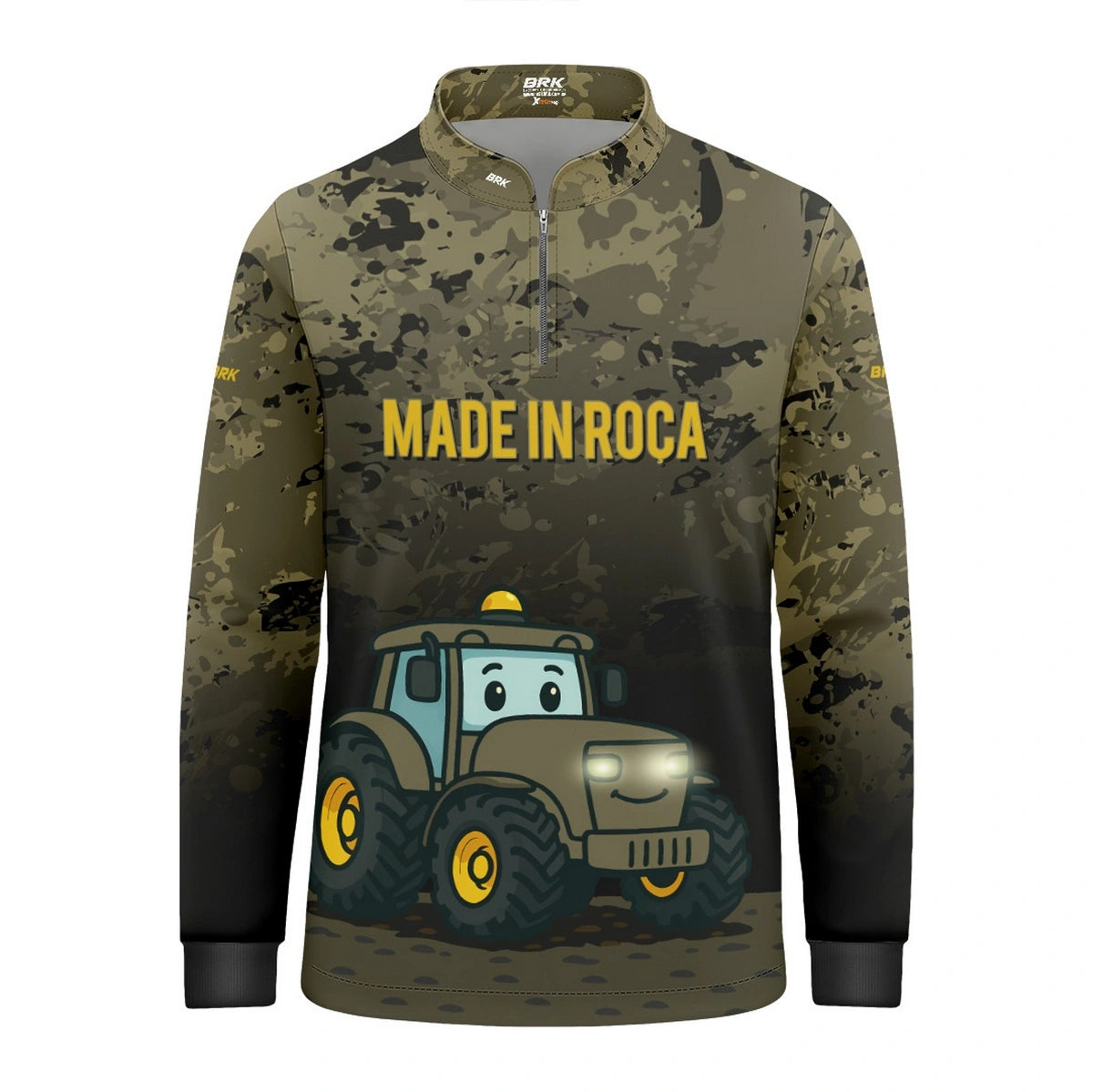 Camisa UV50 Agro Infantil Brk Made in Roça Camuflada - Brk Agro