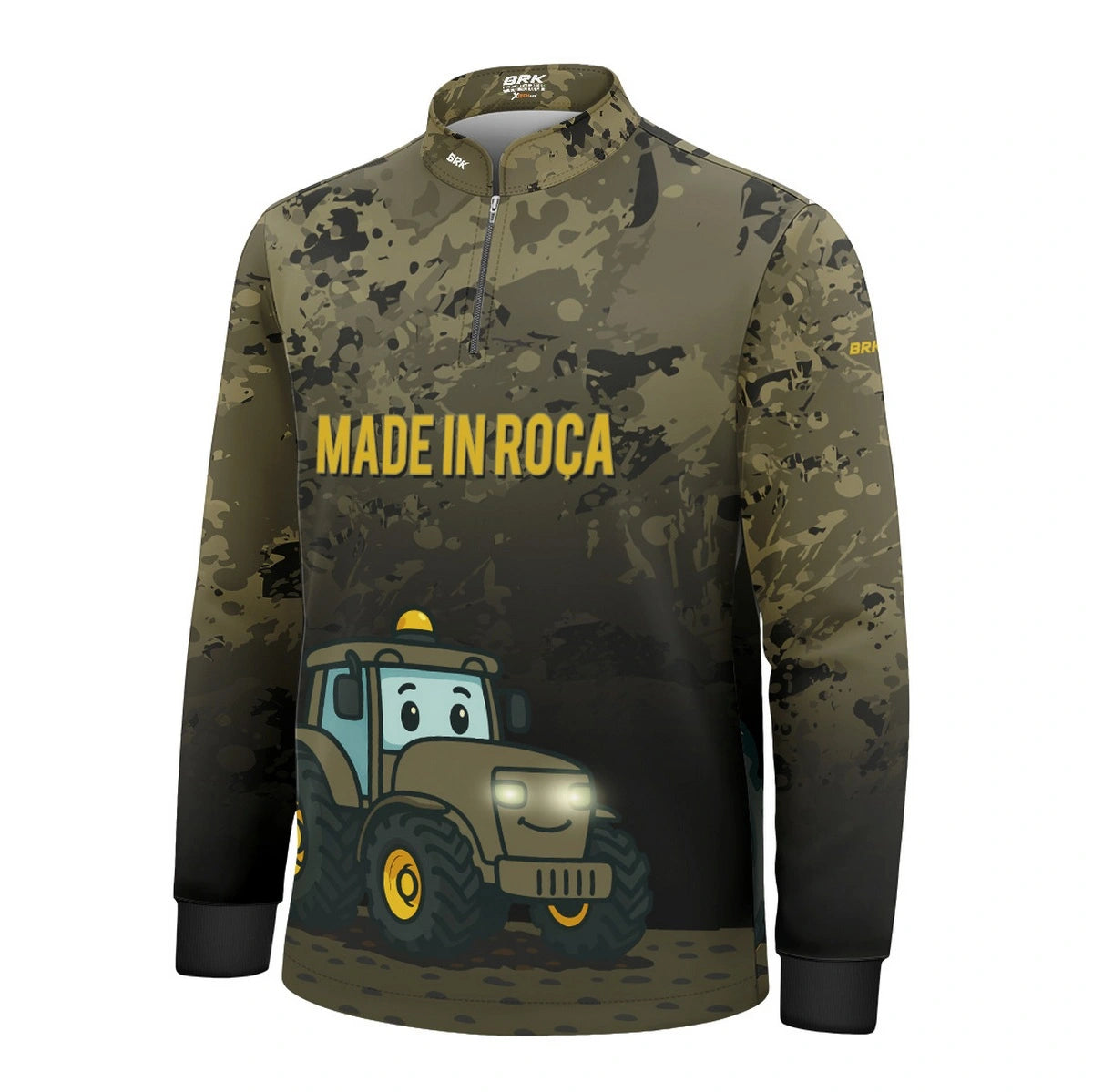 Camisa UV50 Agro Infantil Brk Made in Roça Camuflada - Brk Agro