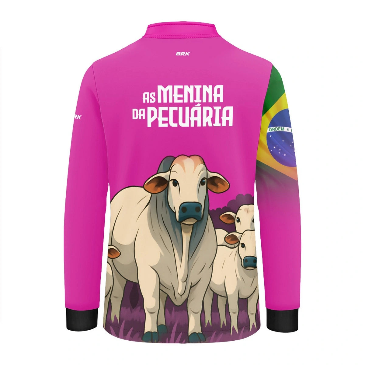 Camisa UV50 Agro Infantil Brk As Menina Da Pecuaria Nelore - Brk Agro