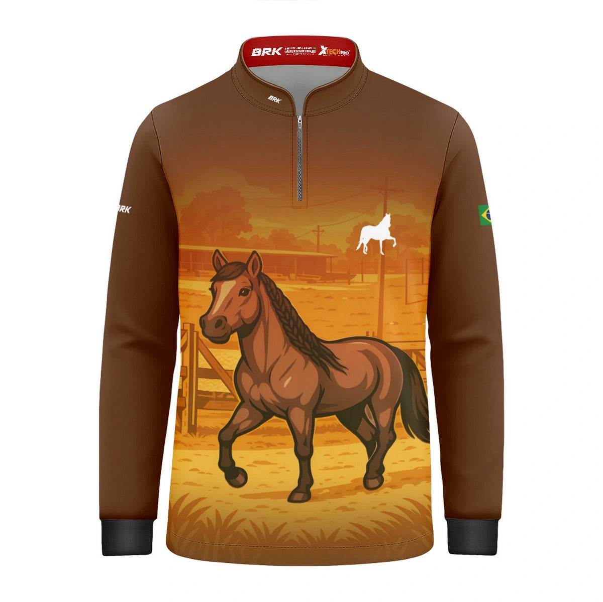 Camisa UV50 Agro Infantil Brk Mangalarga Marchador - Brk Agro