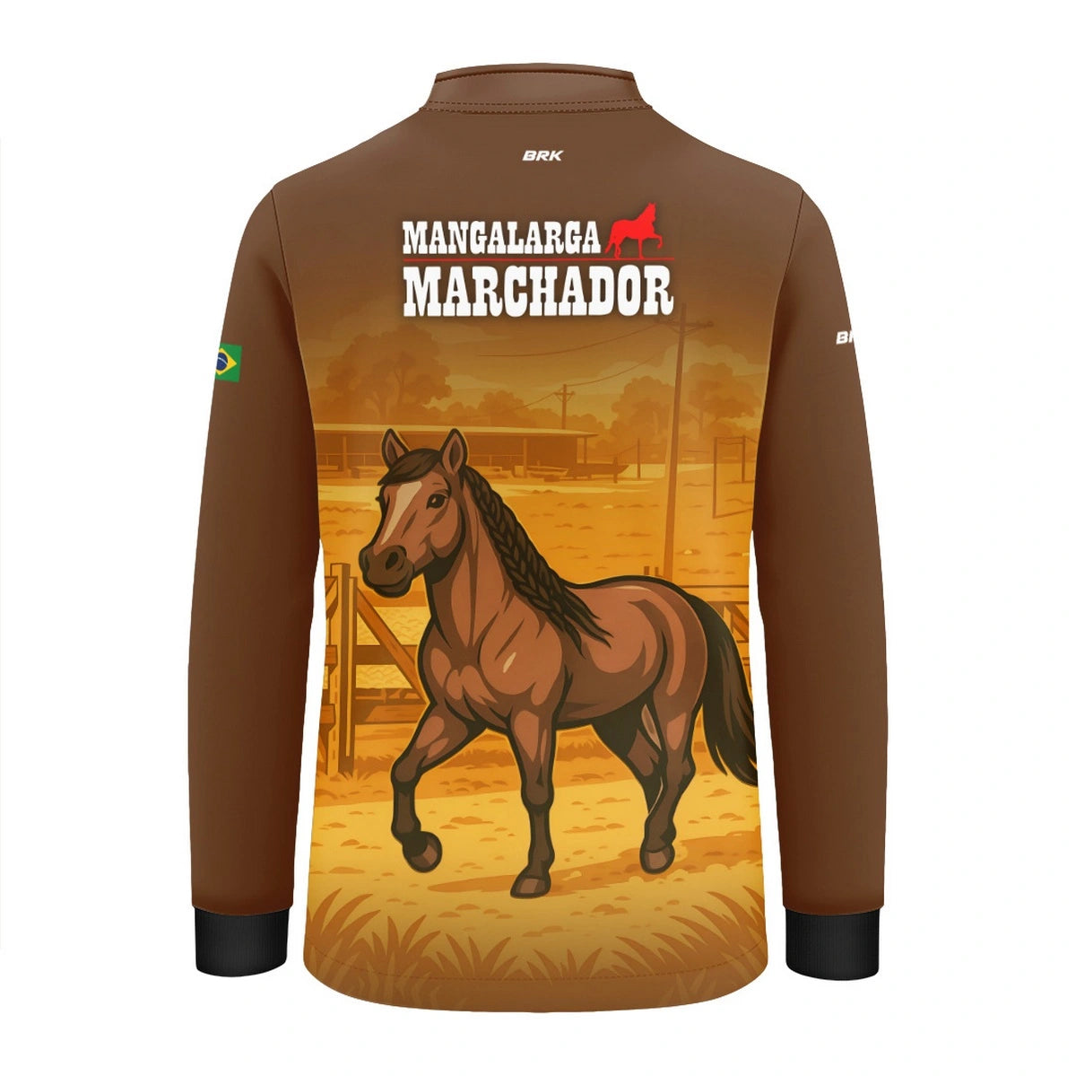 Camisa UV50 Agro Infantil Brk Mangalarga Marchador - Brk Agro