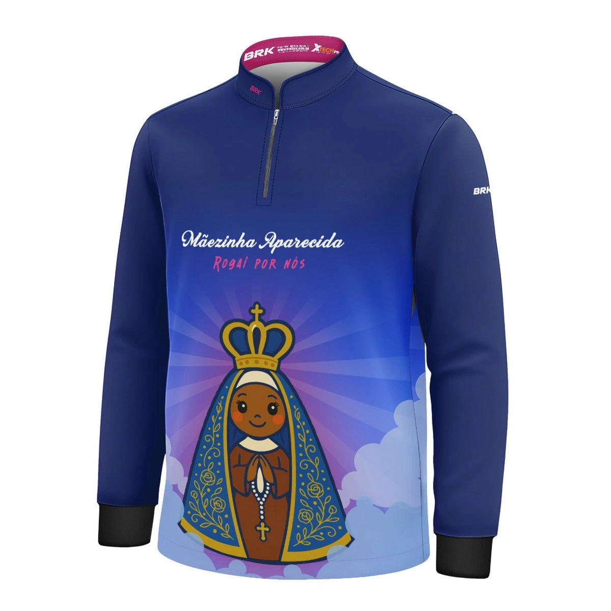 Camisa UV50 Agro Infantil Brk Mãezinha Aparecida Rogai Por Nós - Brk Agro