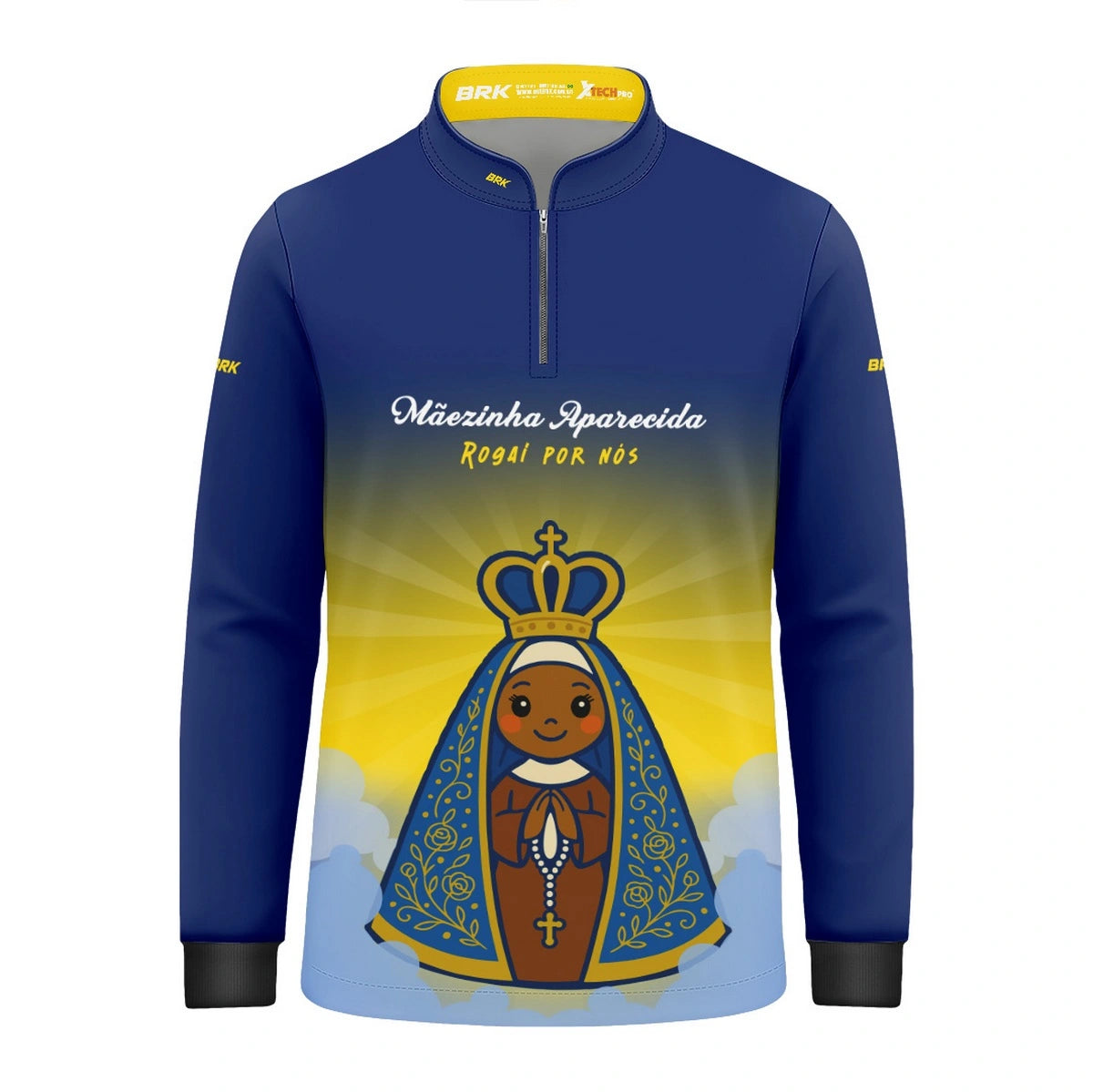 Camisa UV50 Agro Infantil Brk Mãezinha Aparecida Rogai Por Nós - Brk Agro