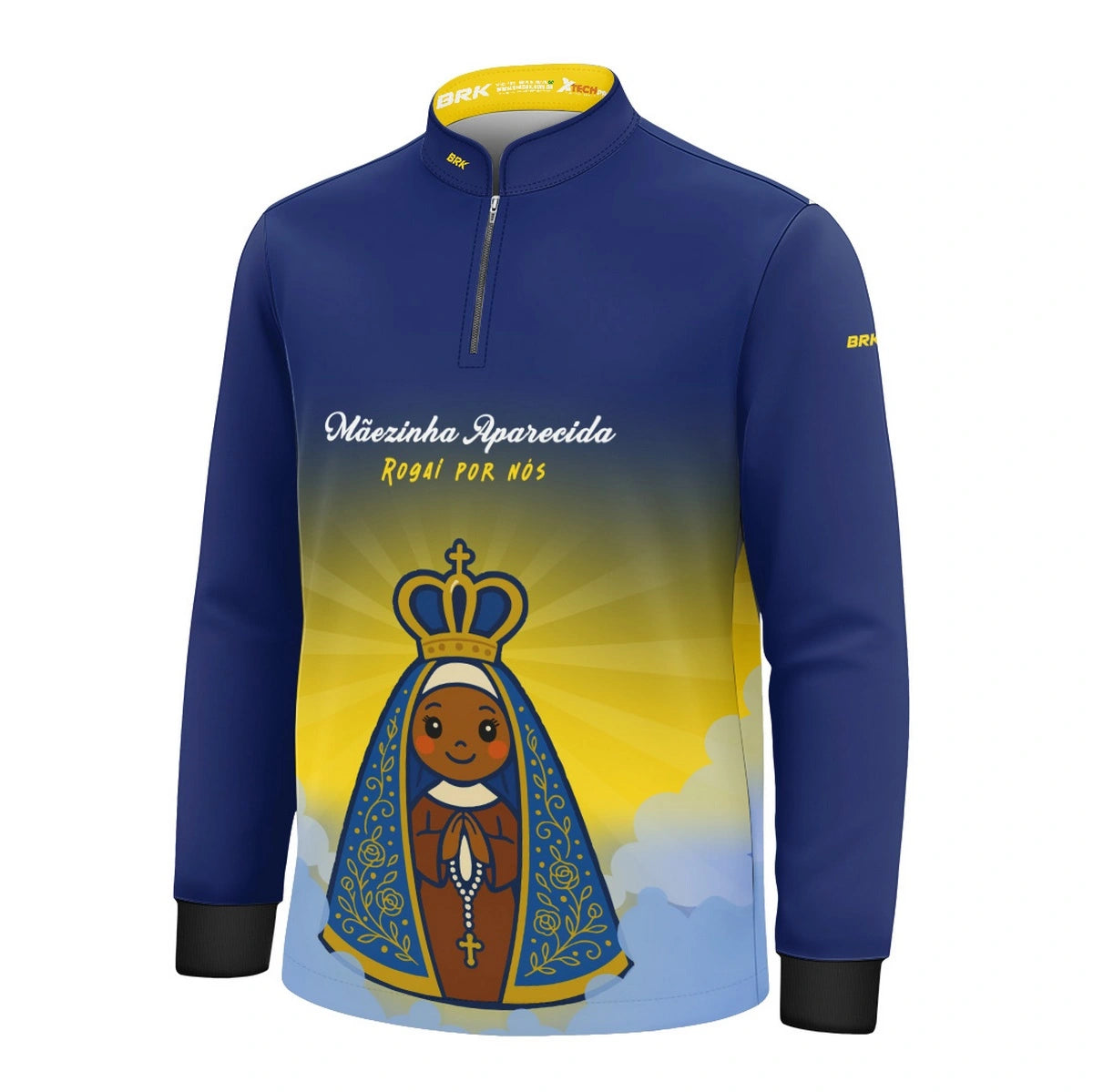 Camisa UV50 Agro Infantil Brk Mãezinha Aparecida Rogai Por Nós - Brk Agro