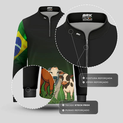 Camisa UV50 Agro Infantil Brk Pecuária - Brk Agro