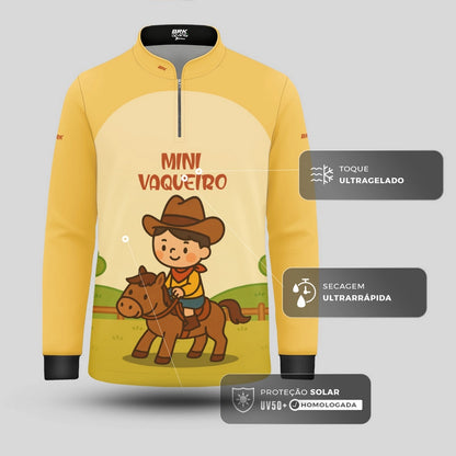 Camisa UV50 Agro Infantil Brk Mini Vaqueiro - Brk Agro
