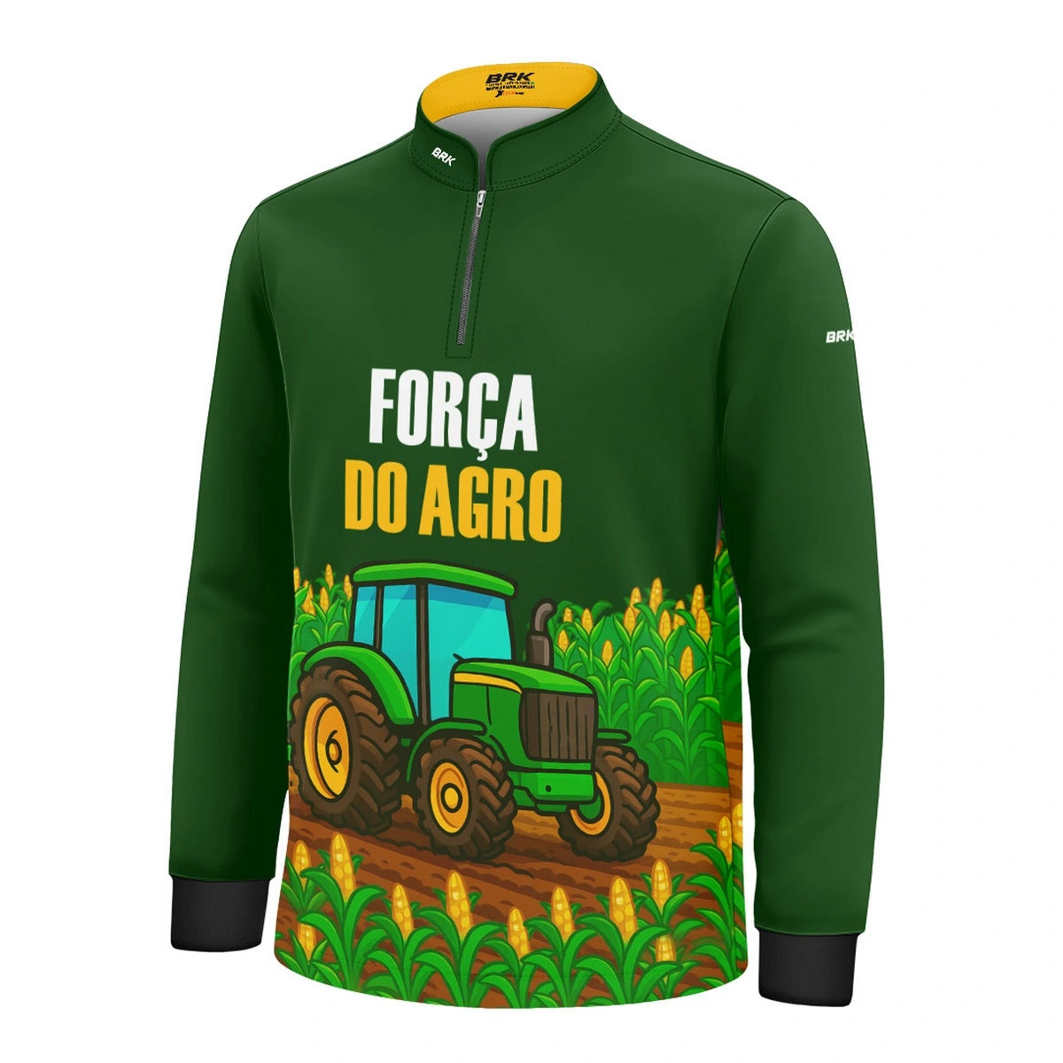 Camisa UV50 Agro Infantil Brk Força do Agro Milho - Brk Agro