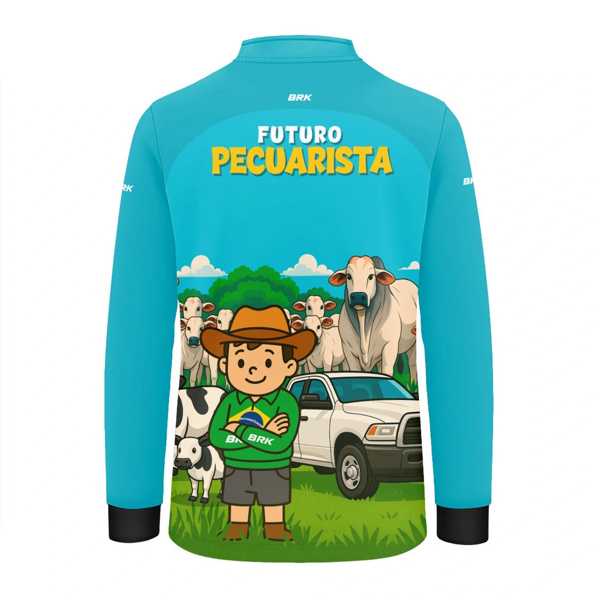 Camisa UV50 Agro Infantil Brk Futuro Pecuarista - Brk Agro