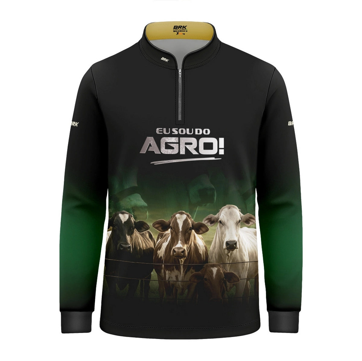 Camisa UV50 Agro Infantil Brk Eu Sou do Agro Gado Cruzado - Brk Agro
