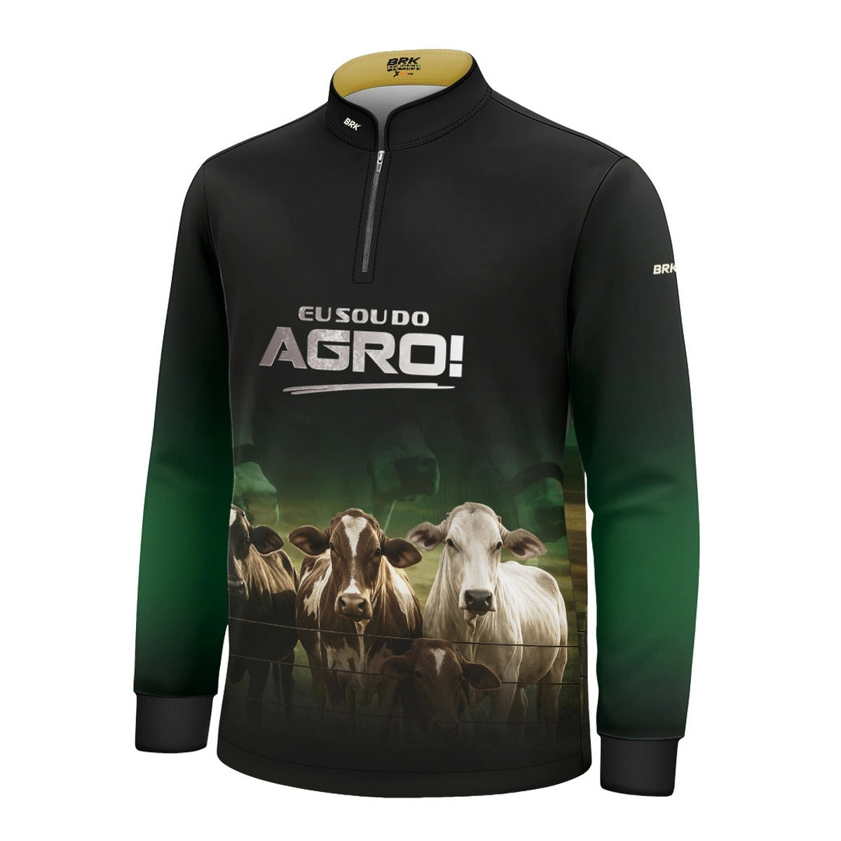 Camisa UV50 Agro Infantil Brk Eu Sou do Agro Gado Cruzado - Brk Agro