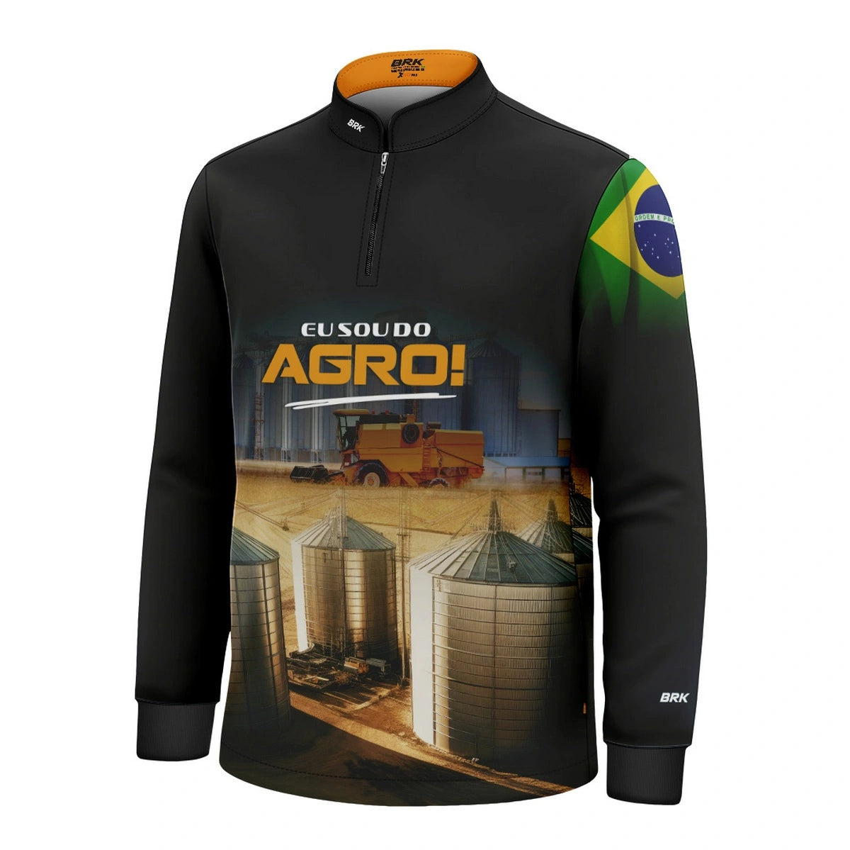 Camisa UV50 Agro Infantil Brk Eu Sou do Agro Silo de Grão - Brk Agro