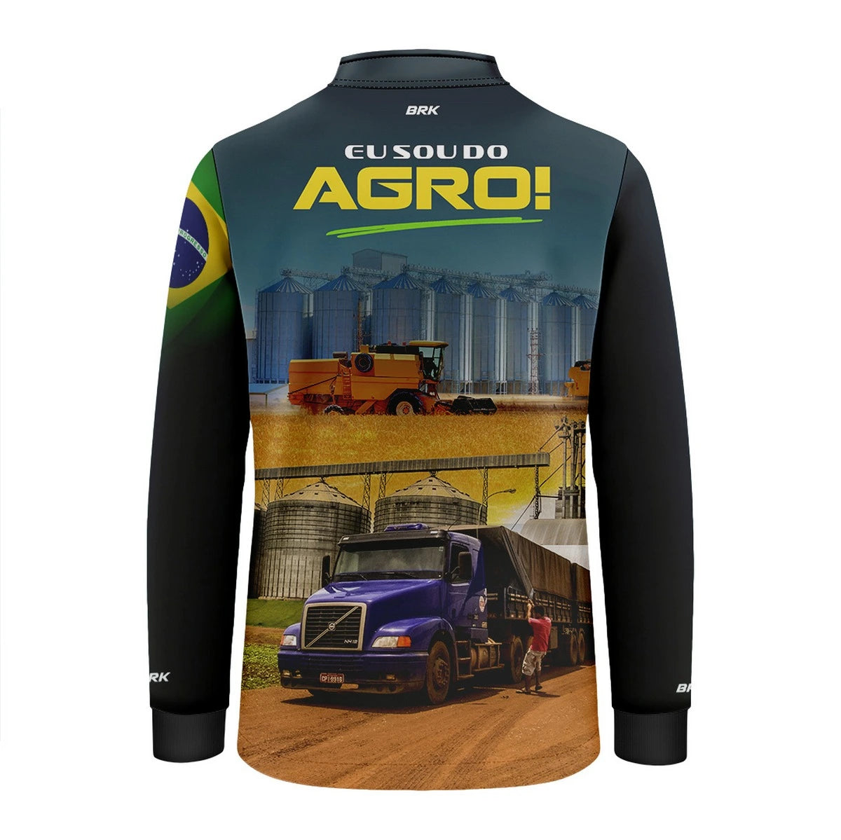 Camisa UV50 Agro Infantil Brk Eu Sou do Agro Silo de Grão 2 - Brk Agro