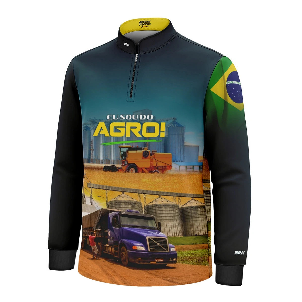 Camisa UV50 Agro Infantil Brk Eu Sou do Agro Silo de Grão 2 - Brk Agro