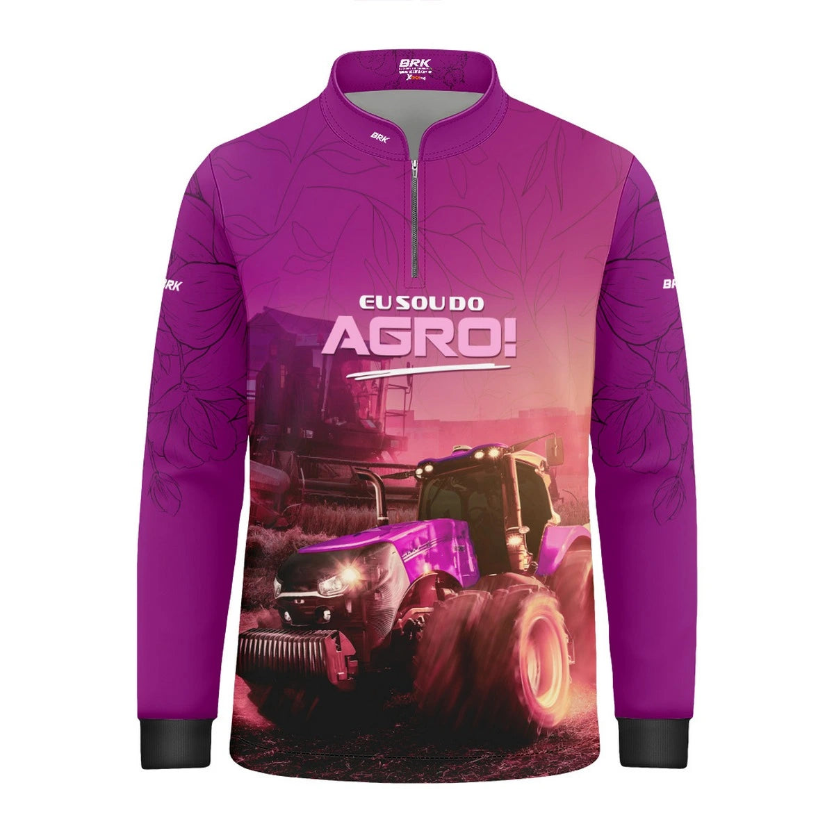 Camisa UV50 Agro Infantil Feminina Brk Eu Sou do Agro O Agro é Delas - Brk Agro