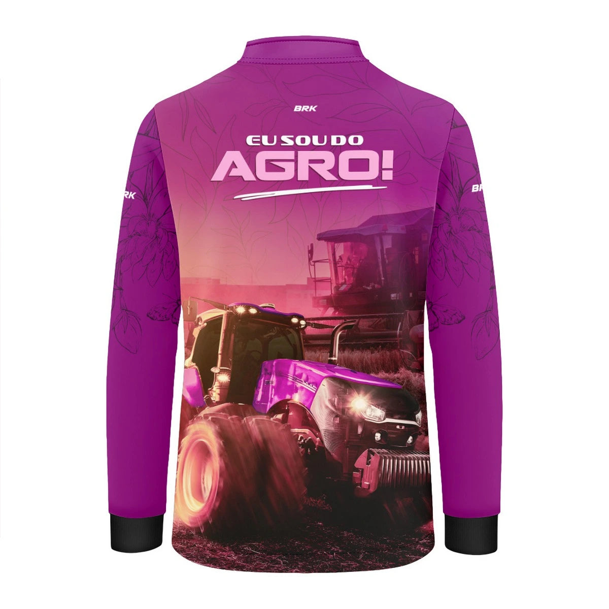Camisa UV50 Agro Infantil Feminina Brk Eu Sou do Agro O Agro é Delas - Brk Agro