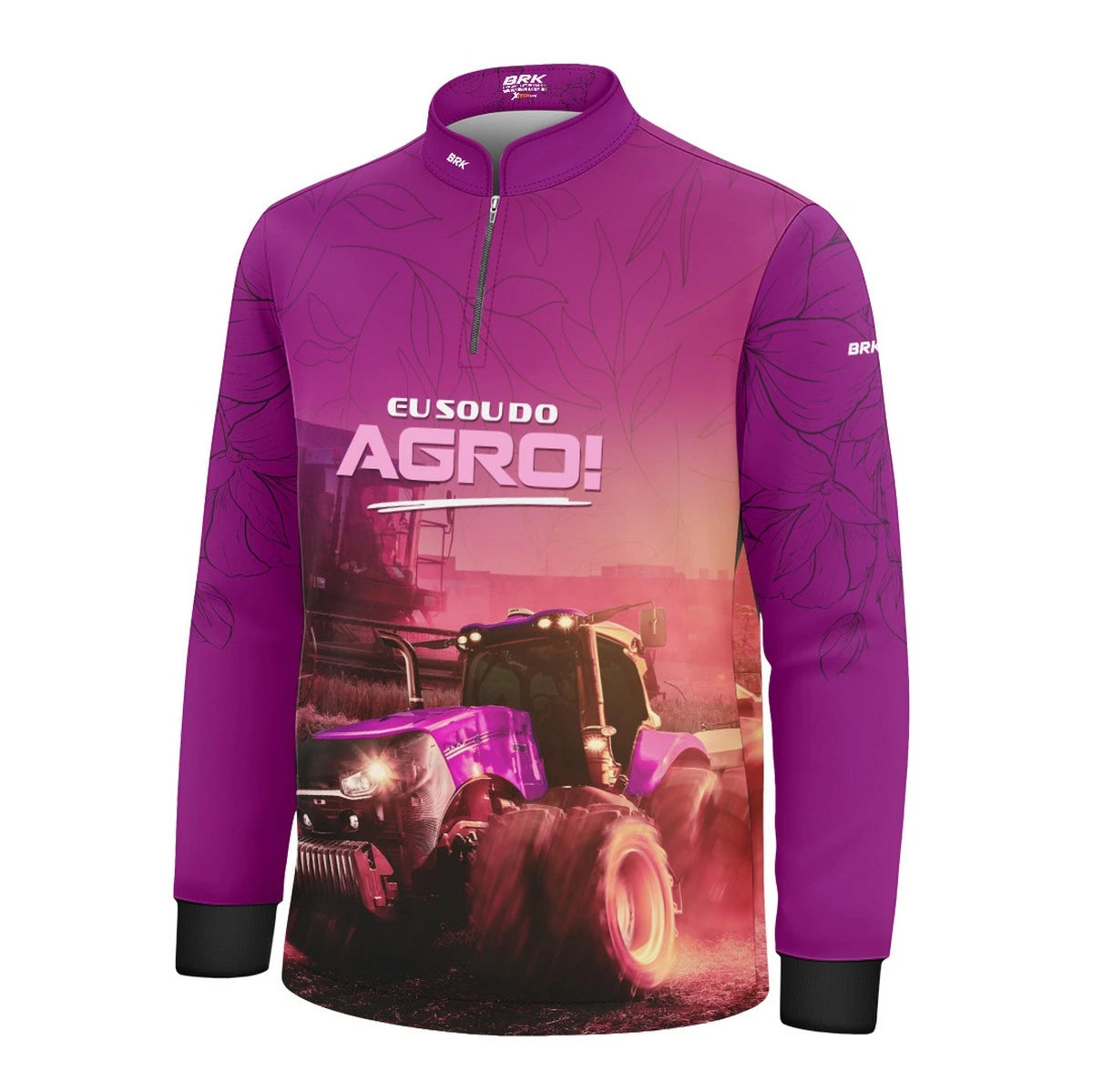 Camisa UV50 Agro Infantil Feminina Brk Eu Sou do Agro O Agro é Delas - Brk Agro