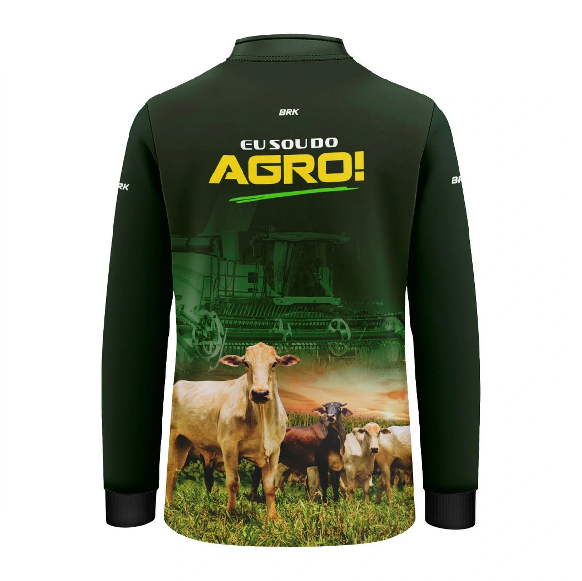 Camisa UV50 Agro Infantil Brk Eu sou do Agro Gados e Colheitadeira - Brk Agro