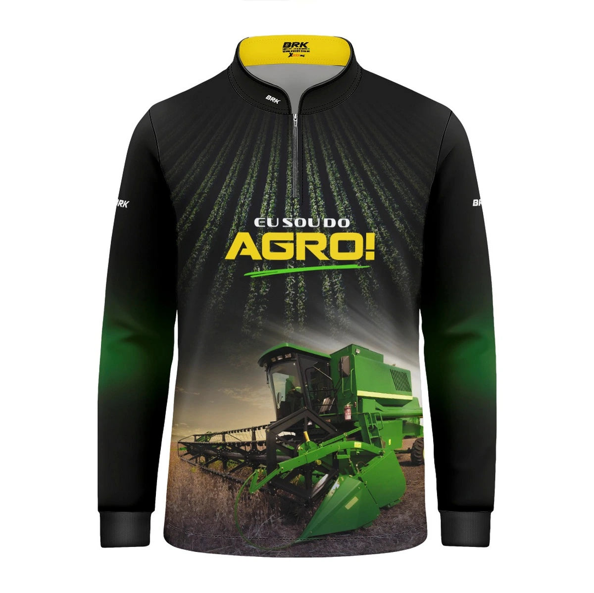 Camisa UV50 Agro Infantil Brk Eu sou do Agro Colheitadeira - Brk Agro