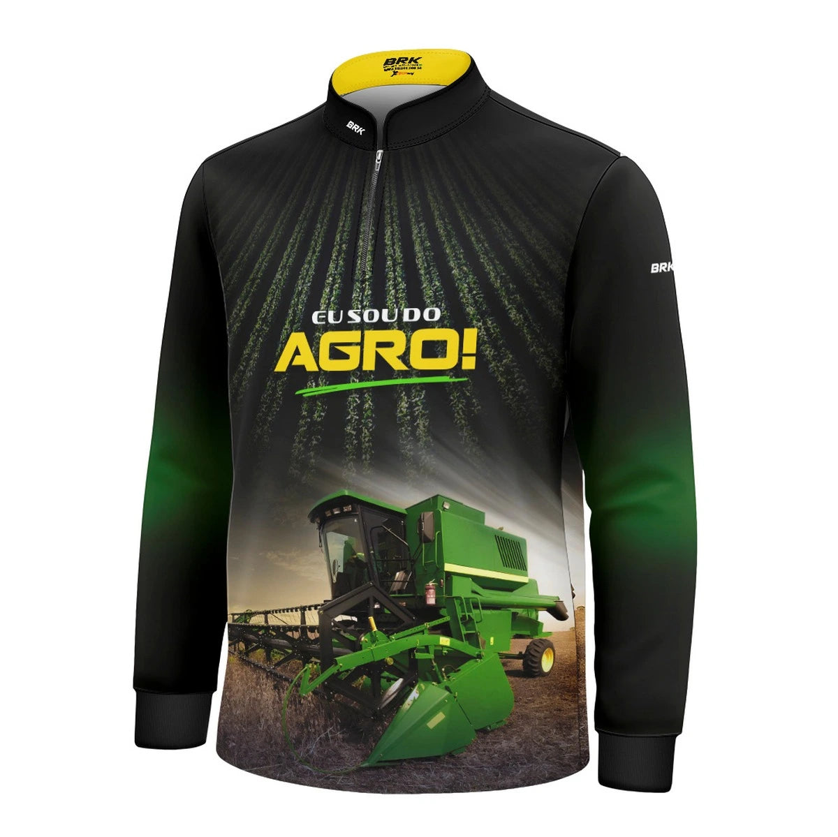 Camisa UV50 Agro Infantil Brk Eu sou do Agro Colheitadeira - Brk Agro