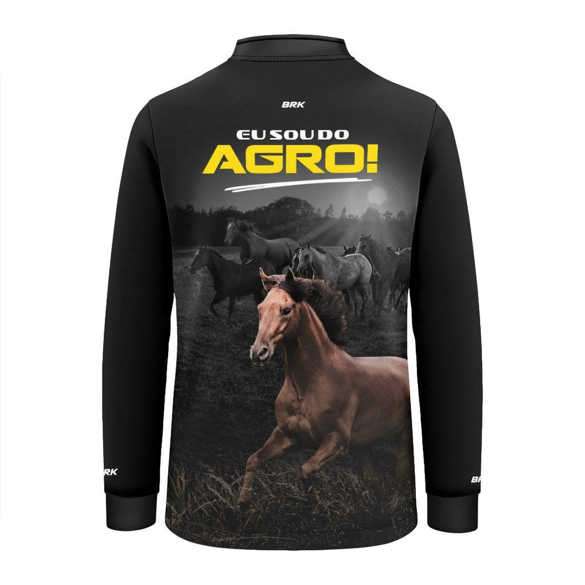 Camisa UV50 Agro Infantil Brk Eu Sou do Agro Verde Colheitadeira - Brk Agro