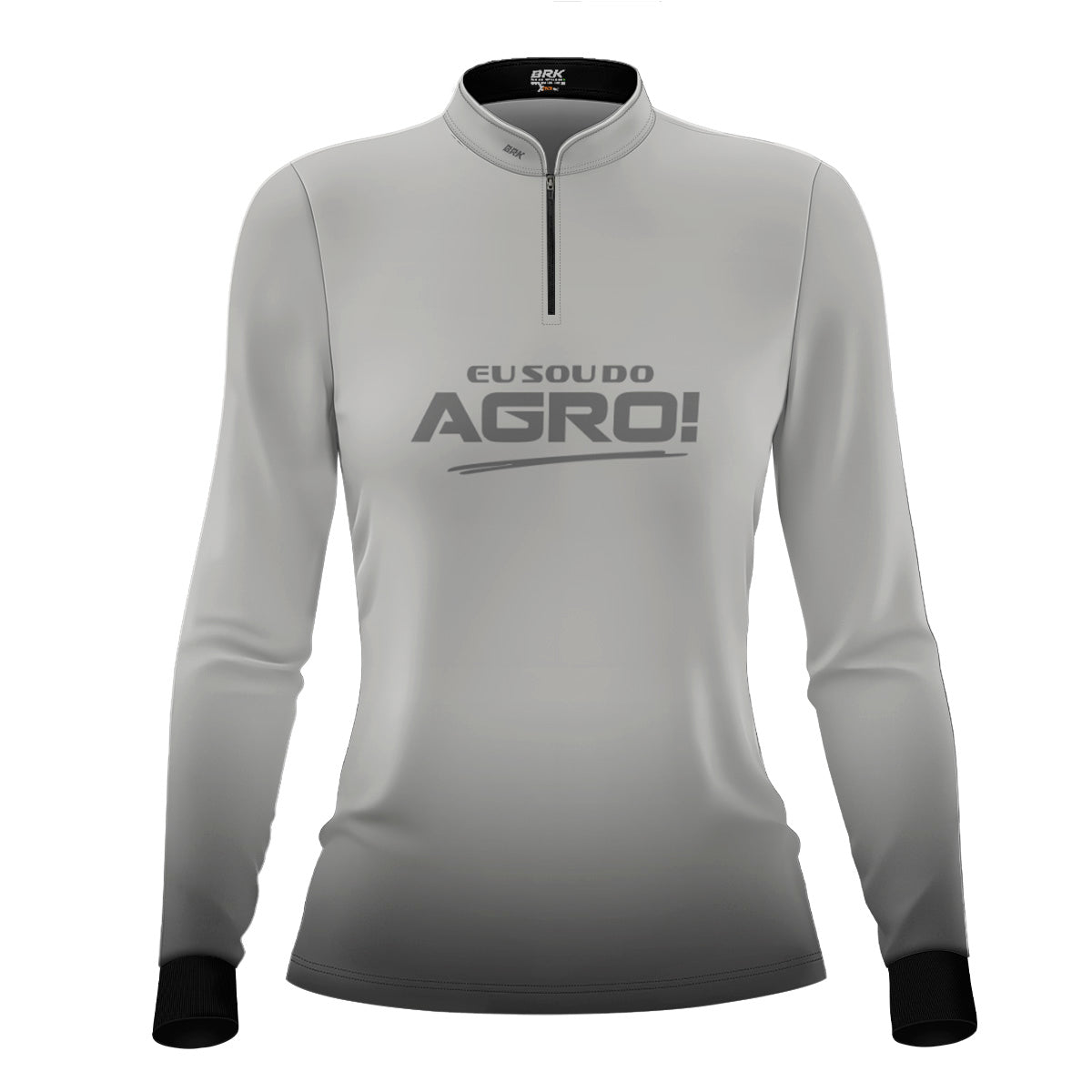 Camisa Agro Feminina Brk Eu Sou Do Agro Clean Branca com Proteção Solar UV50+ - Brk Agro