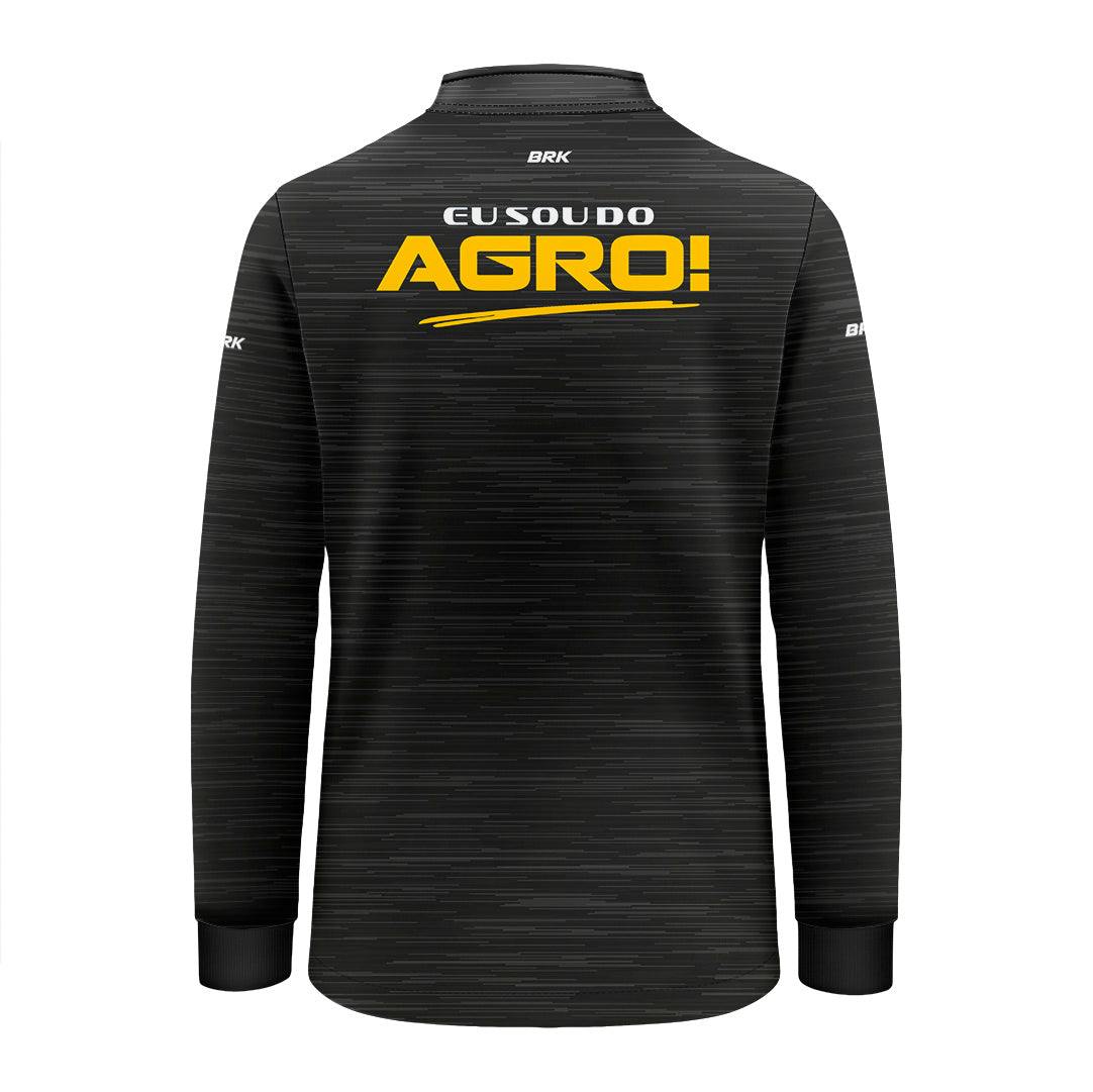 Camisa Agro Infantil Brk Eu Sou Do Agro Clean Preto com Proteção Solar UV50+ - Brk Agro