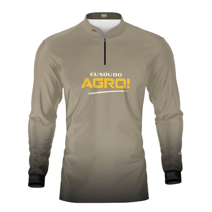 Camisa Agro Brk Eu Sou Do Agro Areia com Proteção Solar UV50+ - Brk Agro