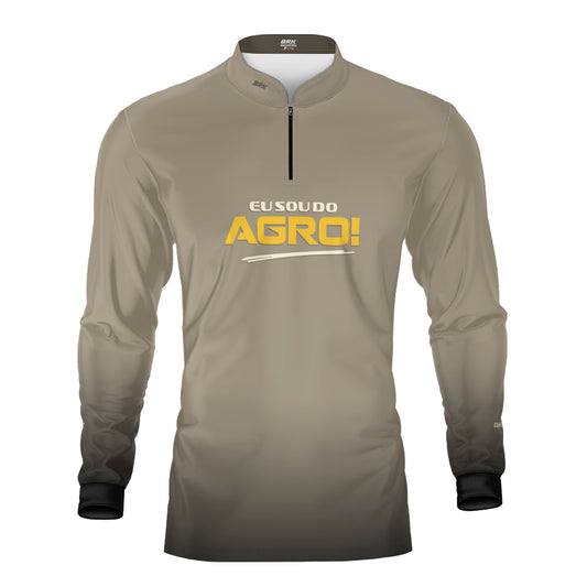 Camisa Agro Brk Eu Sou Do Agro Areia com Proteção Solar UV50+ - Brk Agro