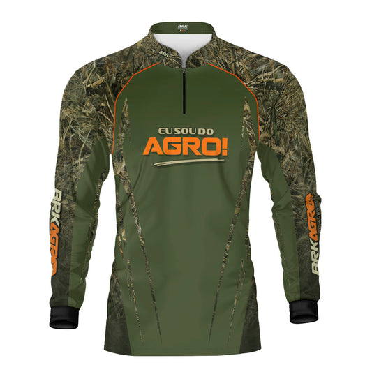 Camisa Agro Brk Eu Sou Do Agro Real Tree com Proteção Solar UV50+ - Brk Agro