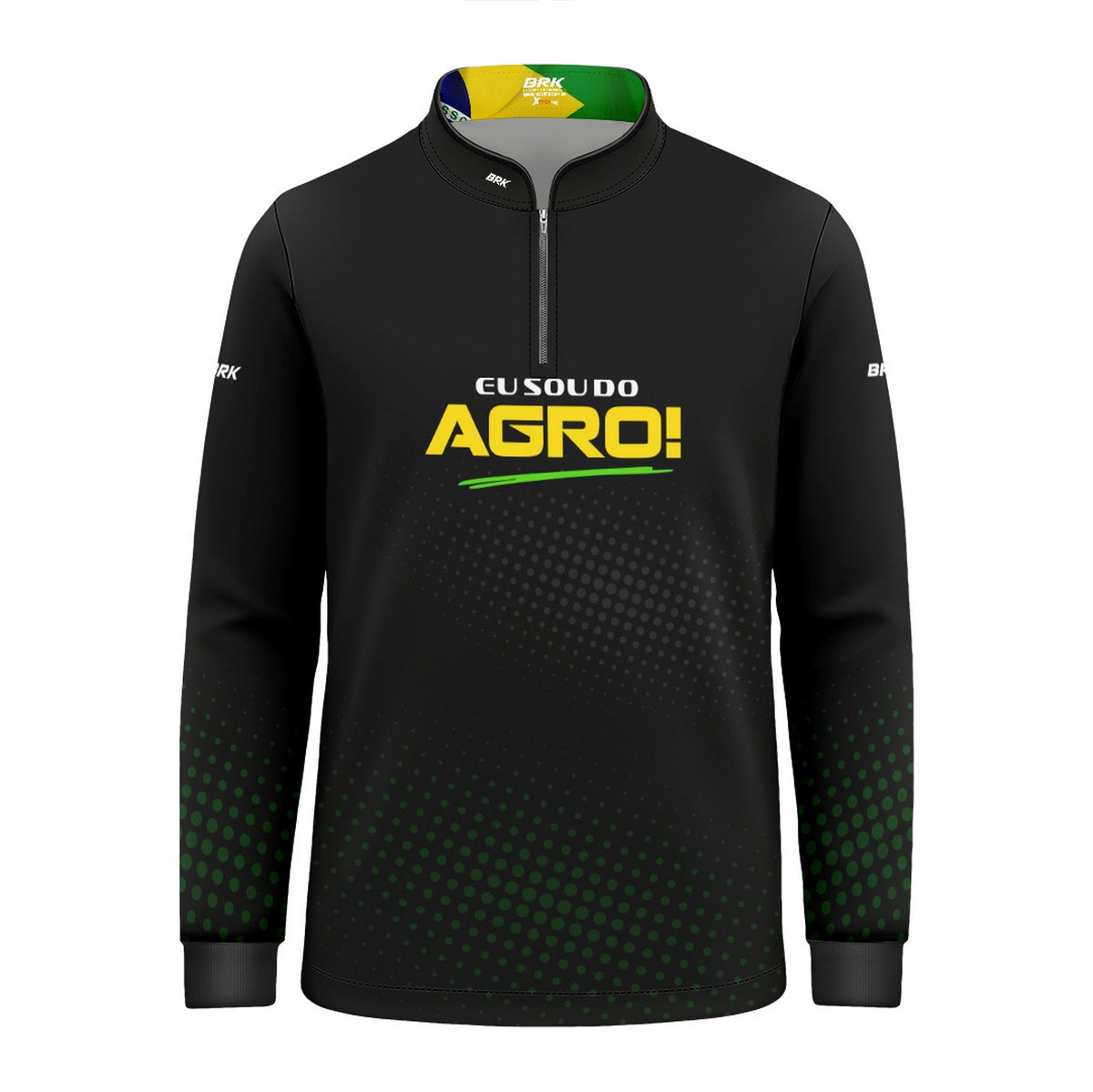 Camisa UV50 Agro Infantil Brk Eu Sou do Agro Preta - Brk Agro