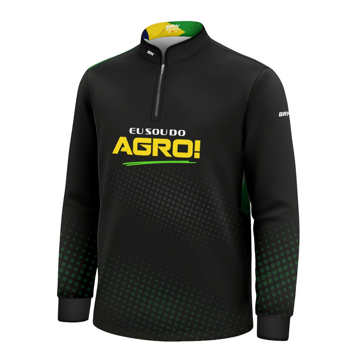 Camisa UV50 Agro Infantil Brk Eu Sou do Agro Preta - Brk Agro